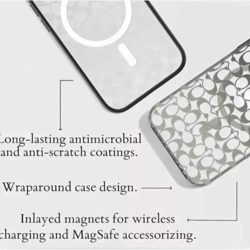 Coach iPhone Signature ProtectiveCase with MagSafe! iPhone16 retail:$78